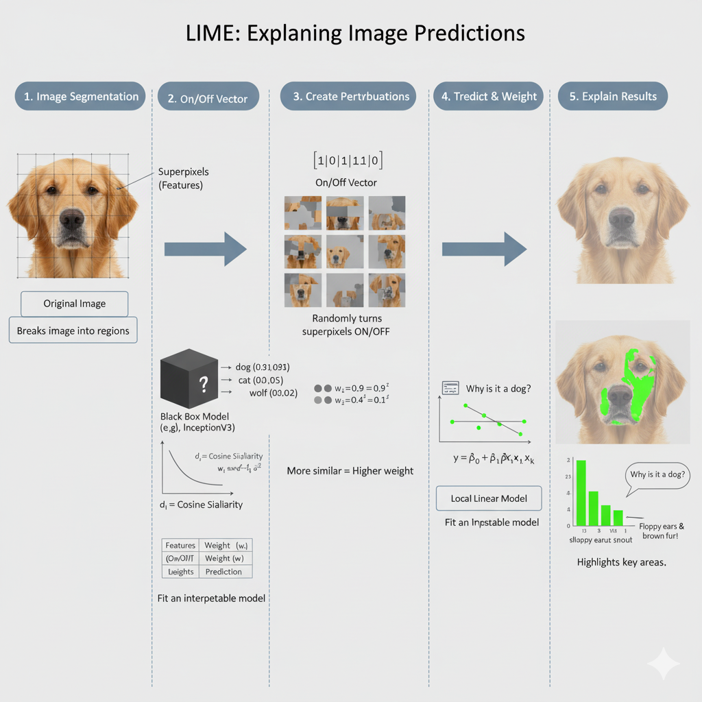 Cơ chế hoạt động của LIME trên ảnh