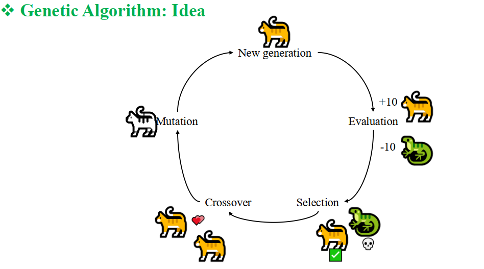 Mô tả quá trình Genetic Algorithm: Idea
